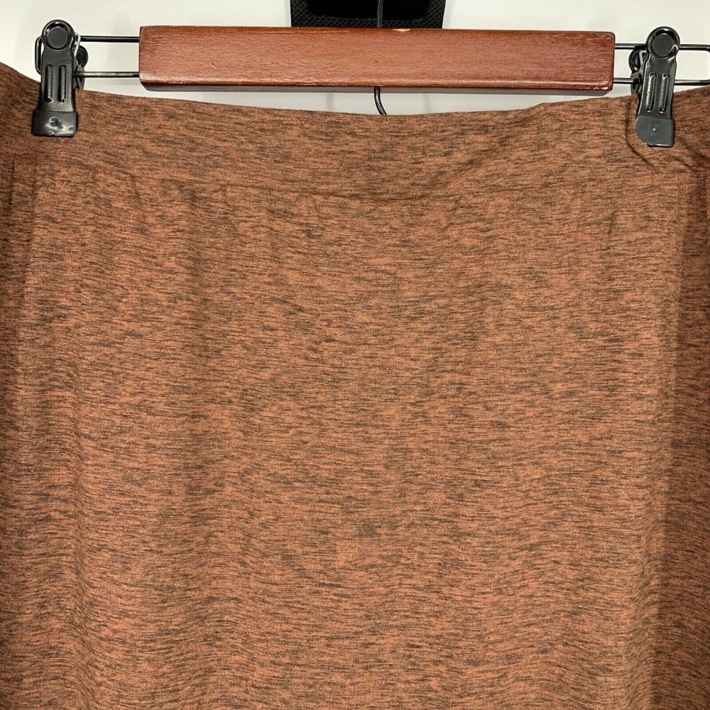 Wild Fable Orange Black High Rise Knit Midi Skirt - Picture 4 of 9